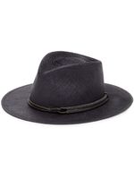 Brunello Cucinelli fédora à ornements métalliques - Noir