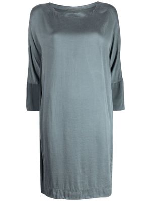 Transit robe mi-longue à encolure bateau - Bleu