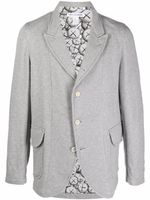 Comme Des Garçons Shirt blazer à simple boutonnage - Gris