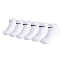 Nike Dri-Fit Performance Basics No-Show Enkelsokken 6-Pack Kids Wit Zwart