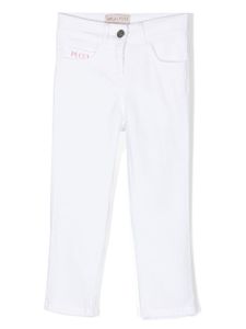 PUCCI Junior pantalon à patch logo - Blanc