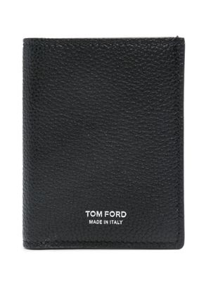 TOM FORD porte-cartes en cuir à logo imprimé - Noir