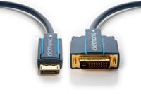 ClickTronic 70730 video kabel adapter 3 m DisplayPort DVI-D Blauw