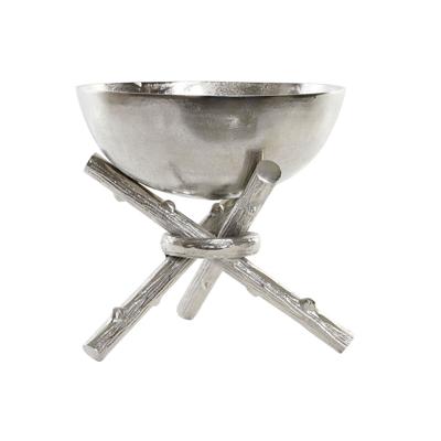 Tafeldecoratie Home ESPRIT Zilverkleurig Aluminium Modern 30 x 30 x 28 cm