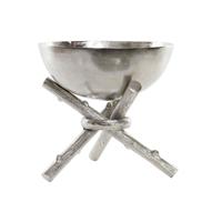 Tafeldecoratie Home ESPRIT Zilverkleurig Aluminium Modern 30 x 30 x 28 cm