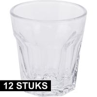 12x Borrel of shotjes glazen van 40 ml