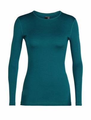 Icebreaker Merino 200 Oasis LS Crewe Thermoshirt Dames Midnight Navy M