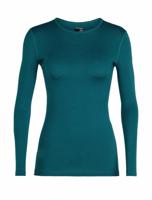 Icebreaker Merino 200 Oasis LS Crewe Thermoshirt Dames Midnight Navy M
