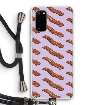 Bacon to my eggs #2: Samsung Galaxy S20 Transparant Hoesje met koord