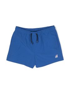 K Way Kids short de bain à logo imprimé - Bleu