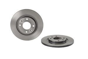 Remschijf COATED DISC LINE BREMBO, Remschijftype: Massief, u.a. für Citroën, Peugeot