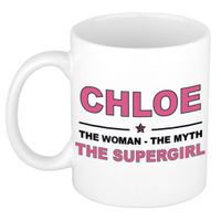 Chloe The woman, The myth the supergirl cadeau koffie mok / thee beker 300 ml - thumbnail