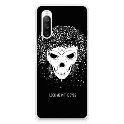 Silicone Back Case Sony Xperia 10 III Skull Hair Silicone Back Case Sony Xperia 10 III Skull Hair