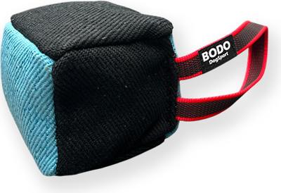 BODO honden bijtkussen kubus - Katoen"Nylon - 10x10cm - Met handvat