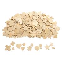 Colorations - natuurlijke houten vormen in 5 designs, 350st. Colorations - natuurlijke houten vormen in 5 designs, 350st.
