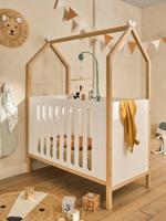 Baby-bedje COCONUT te veranderen in slaapbank wit
