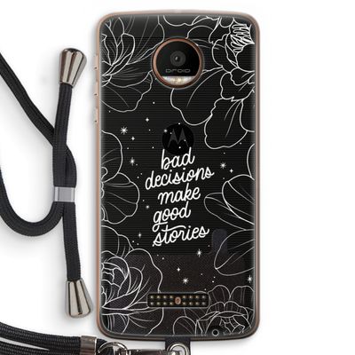 Good stories: Motorola Moto Z Force Transparant Hoesje met koord