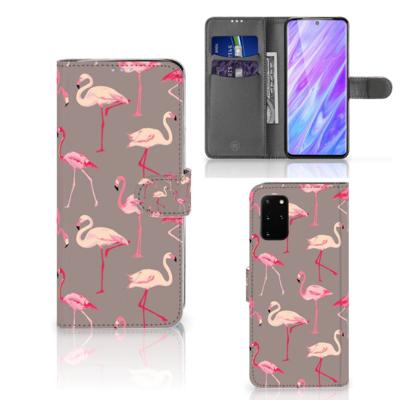 Samsung Galaxy S20 Plus | Telefoonhoesje | Met pasjeshouder | Flamingo
