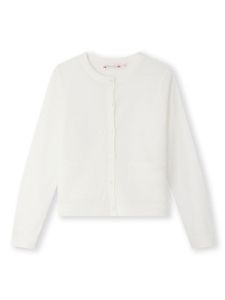 Bonpoint cardigan à logo brodé - Blanc