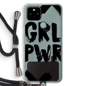Girl Power #2: Pixel 5 Transparant Hoesje met koord