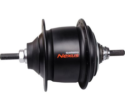 Shimano versnellingsnaaf nexus 8 premium sg-c6011 velgrem / rollerbrake 36 gaats zwart