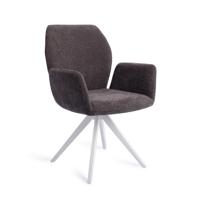 Jesper Home Eetkamerstoel 'Misaki' Turn White, Draaibaar, kleur Almost Black