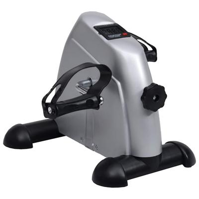 VidaXL Mini hometrainer met plastic vliegwiel (zilver)