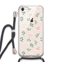 Small white flowers: iPhone 7 Transparant Hoesje met koord