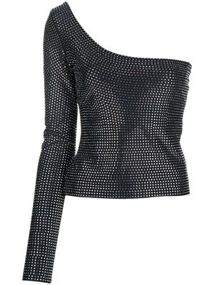 Giuseppe Di Morabito haut asymétrique à ornements en cristal - Noir