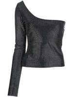 Giuseppe Di Morabito haut asymétrique à ornements en cristal - Noir