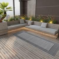 VidaXL Buitenkleed arakil 80x250 cm polypropeen zwart