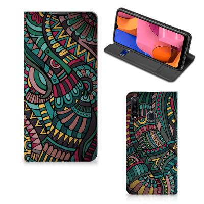 Samsung Galaxy A20s | Hoesje met Magneet | Aztec