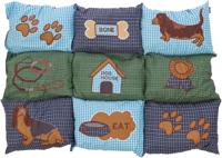 TRIXIE HONDENKUSSEN PATCHWORK BLAUW / GROEN TRIXIE HONDENKUSSEN PATCHWORK BLAUW / GROEN