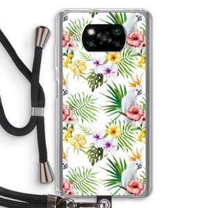 Gele kuif: Xiaomi Poco X3 NFC Transparant Hoesje met koord