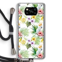 Gele kuif: Xiaomi Poco X3 NFC Transparant Hoesje met koord