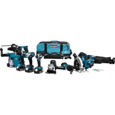 Makita Makita DLX8026TW1 Accu Combiset 8-delig 18V 5.0Ah in Trolley Tas