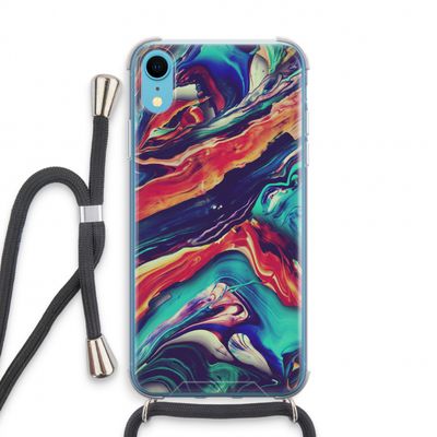Chameleon Sun: iPhone XR Transparant Hoesje met koord