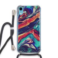 Chameleon Sun: iPhone XR Transparant Hoesje met koord