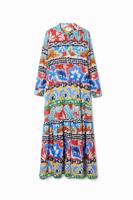 Lange etnische overhemdjurk Stella Jean - MATERIAL FINISHES - M