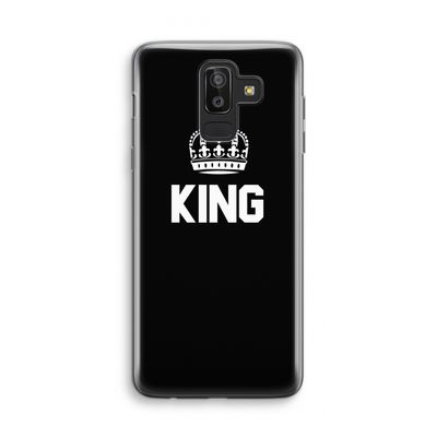 King zwart: Samsung Galaxy J8 (2018) Transparant Hoesje