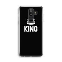 King zwart: Samsung Galaxy J8 (2018) Transparant Hoesje