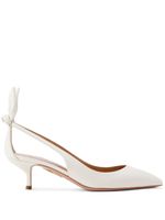 Aquazzura escarpins Bow Tie 50 mm - Blanc