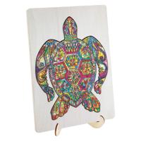 Creative Craft Group Houten legpuzzel schildpad, 130st.
