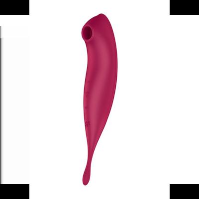 Satisfyer Twirling Pro - Tip Vibrator met App - Donkerrood