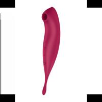 Satisfyer Twirling Pro - Tip Vibrator met App - Donkerrood - thumbnail