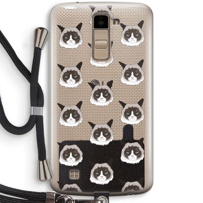 It's a Purrr Case: LG K10 (2016) Transparant Hoesje met koord