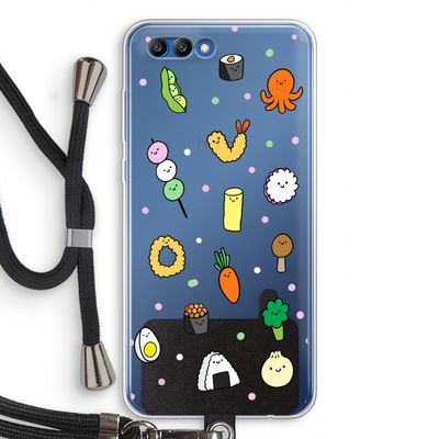 Happy bento friends: Honor 10 Transparant Hoesje met koord