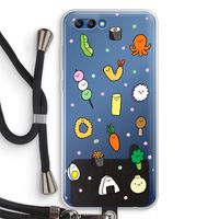Happy bento friends: Honor 10 Transparant Hoesje met koord