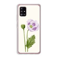 Purple poppy: Samsung Galaxy A51 5G Transparant Hoesje