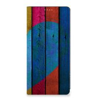 OPPO Reno8 T 4G Book Wallet Case Wood Heart - Cadeau voor je Vriend